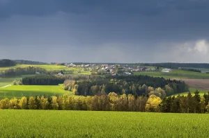 German Thunderstorm Drucke: Germany, Greiz, Pansdorf, Thuringia