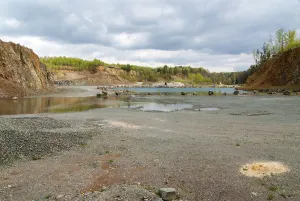 Raw Material Extraction Site Drucke: Germany, Greiz, Thuringia, Thuringia