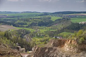 Raw Material Extraction Europe Drucke: Germany, Greiz, Thuringia, Thuringia