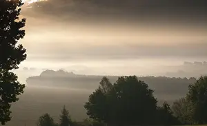 Central European Landscape Drucke: Germany, Greiz, Thuringia, Thuringia