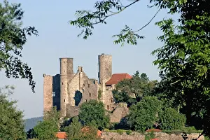 German Federal Republic Castles Drucke: Germany, Thuringia, Hanstein castle