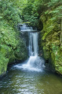 Deserted European Waterfalls Drucke: Geroldsauer Wasserfall waterfall