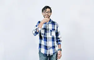 Deaf Communication Drucke: Gesticulation of DRINK in sign language