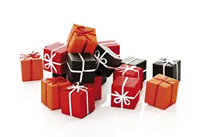 Christmas Presents Drucke: Gift parcels, presents
