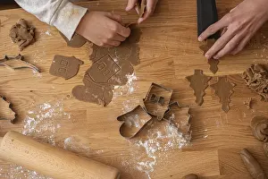 Baked Goods Drucke: Gingerbread cookies in the making