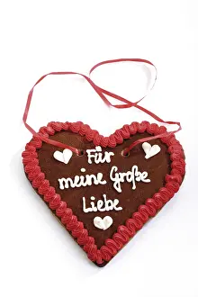 Still Life Desserts Drucke: Gingerbread heart