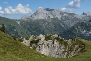 Vorarlberg Alps Landscape Drucke: Gipsdoline, Gipslocher Nature Reserve