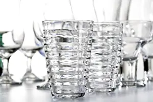 Still Life Photography Drucke: Empty glasses