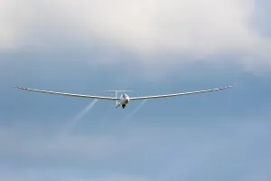 Glider Landing Germany Drucke: Glider about to land, Germany
