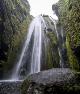 Northern Europe Water Features Drucke: Gljufrabui Waterfall
