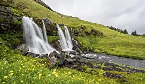 South Iceland Waterfalls Drucke: Gluggafoss or Merkjarfoss Waterfall