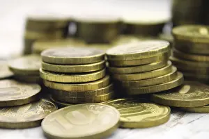 Euro Currency Drucke: Gold coins