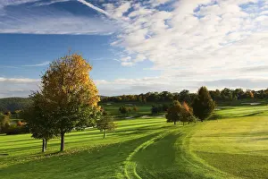 Deserted Golf Course Drucke: The golf course in autumn