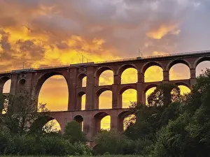 Viadukte Drucke: Die Göltzsch-Talbrücke