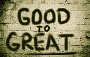 Symbolic Communication Drucke: Good To Great Concept