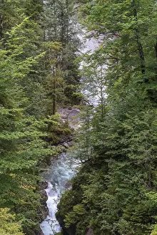 Bavaria Gorge Drucke: Gorge of the Ostrach, Hinterstein