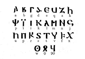 Gothic Alphabet Drucke: The Gothic alphabet
