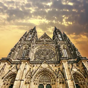 Czech Republic Historic Districts Drucke: The Gothic cathedral in Prague