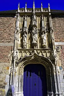 Germany Historic Landmark Drucke: Gothic gate with sculptures and figures