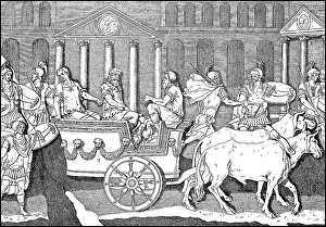 Black Clothing Style Drucke: Gothic Prince in Triumphal Procession