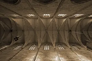 Uninhabited German Churches Drucke: Gothic vault, completed in 1477