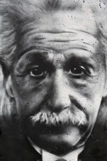Porträtbilder Drucke: Graffiti, Porträt von Albert Einstein Berlin