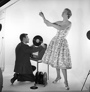 Schallplatenspieler in den 1950er Jahren.