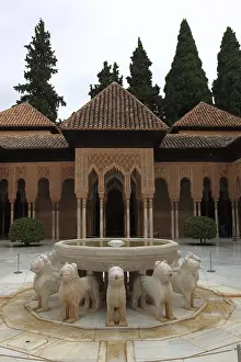 Nasrid Palace Architecture Drucke: Granada, Alhambra, part of the palace complex
