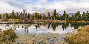 National Park USA Drucke: Grand Teton Range mountain range