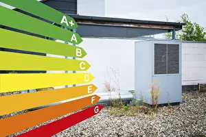 Alternative Energy Source Germany Drucke: Graphic with energy efficiency classes