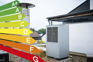 Alternative Energy Source Germany Drucke: Graphic with energy efficiency classes