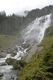 Stubai Valley Drucke: Grawa, Grawa waterfall, cascade