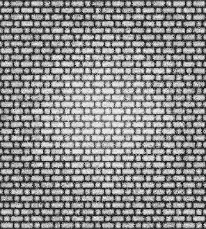 Textured Brick Pattern Drucke: Gray brick wall with uniform pattern creating a textured and uniform appearance