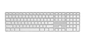 Wireless Communication Device Drucke: Gray keyboard isolated on white background