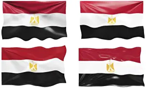 North African Flags Drucke: Great Image of the Flag of Egypt