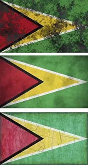 Verwandte Bilder Drucke: Das offizielle Nationalflagge von Guyana