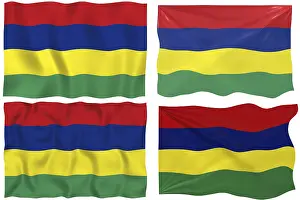 Mauritius Flag Drucke: Great Image of the Flag of Mauritius