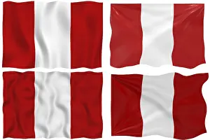 Peru Flag Drucke: Great Image of the Flag of Peru