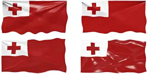 Verwandte Bilder Drucke: Große Abbildung der Flagge von Tonga