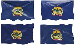 US Flag Images Drucke: Great Image of the Flag of vermont