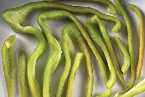 Bell Pepper Nutrition Facts Drucke: Green bell pepper slice or section texture