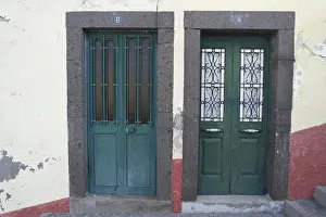 Türen Drucke: Zwei grüne Türen, Madeira.