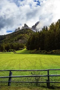 Bilder Datiert 4. Oktober 2024: Grünes Wiesengrund im Vordergrund.