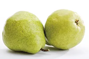 Studio Background Food Images Drucke: Green pears