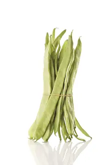 Green Vegetable Photography Drucke: Green pole beans