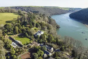 Devon Landscape Photography Drucke: Greenway and River Dart, Devon