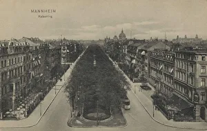 Historical Postcards Europe Drucke: Greeting from Mannheim, Kaiserring