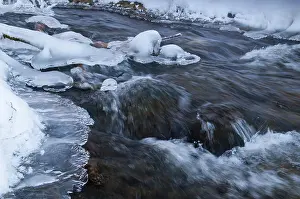 Thuringia Winter Landscape Drucke: Greiz, Thuringia, Triebitzbach