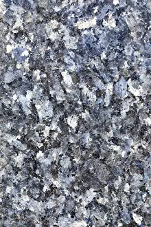 Deserted Stone Structure Drucke: Grey-blue marble structure, stone structure