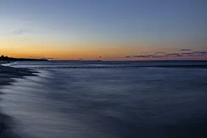 German National Park Landscape Drucke: Groothing in the sea, sunset, long exposure